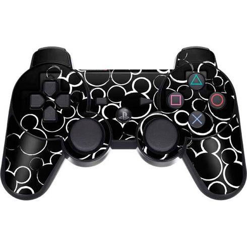Disney Mickey Mouse Logo Pattern PS3 Dual Shock wireless controller Skin