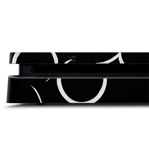 Disney Mickey Mouse Logo Pattern PS4 Slim Skin