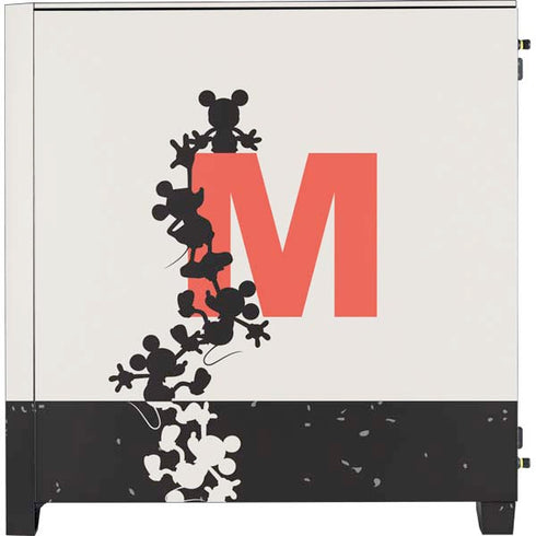 Disney Mickey Mouse Stacked Silhouette Split Corsair 4000D Tempered Glass Mid-Tower ATX Case Skin