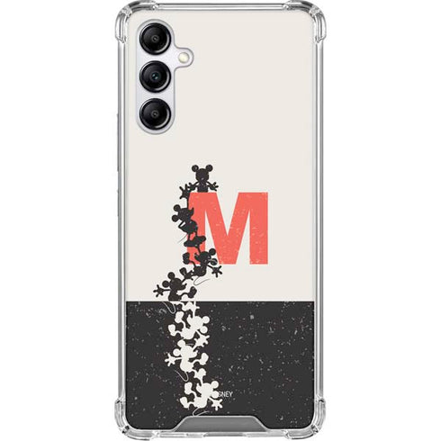 Disney Mickey Mouse Stacked Silhouette Split Galaxy A15 5G Clear Case