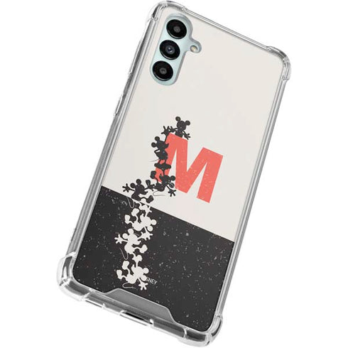 Disney Mickey Mouse Stacked Silhouette Split Galaxy A15 5G Clear Case