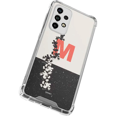 Disney Mickey Mouse Stacked Silhouette Split Galaxy A53 5G Clear Case