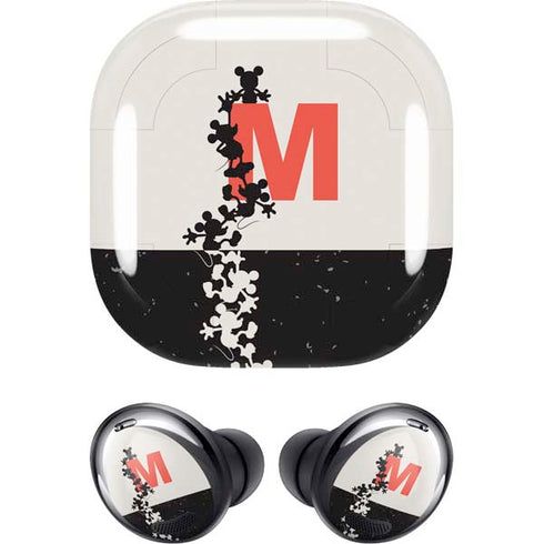 Disney Mickey Mouse Stacked Silhouette Split Galaxy Buds Pro Skin