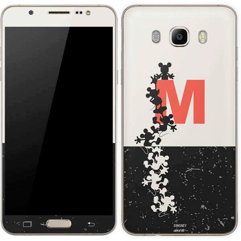 Disney Mickey Mouse Stacked Silhouette Split Galaxy J7 Skin