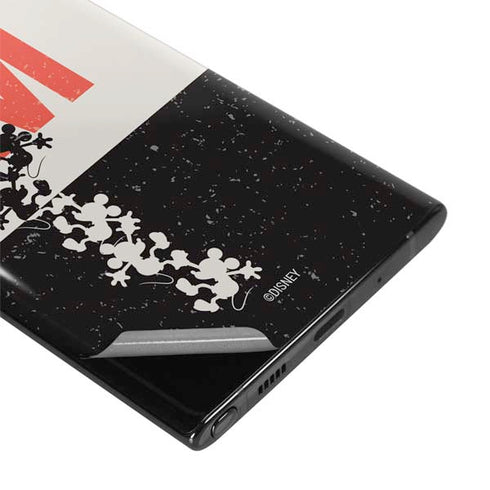 Disney Mickey Mouse Stacked Silhouette Split Galaxy Note 10 Plus Skin