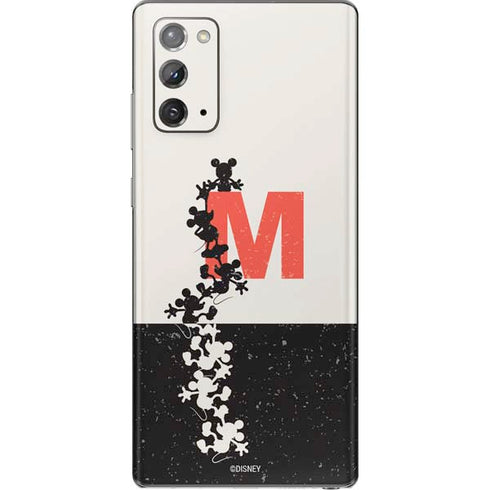 Disney Mickey Mouse Stacked Silhouette Split Galaxy Note20 5G Skin