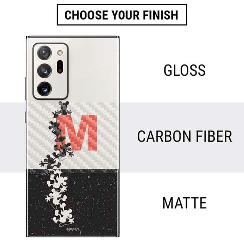 Disney Mickey Mouse Stacked Silhouette Split Galaxy Note20 Ultra 5G Skin