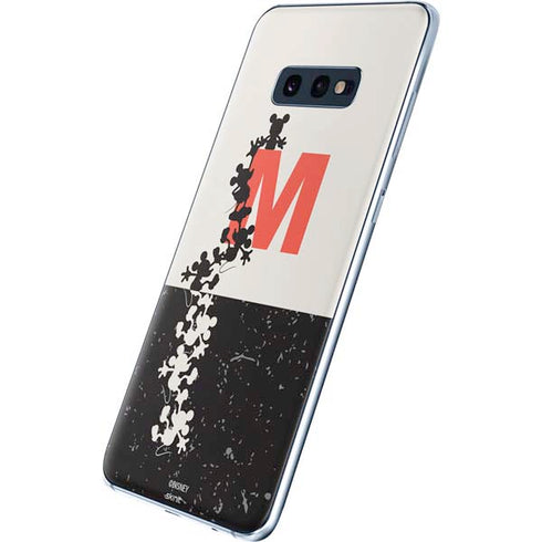 Disney Mickey Mouse Stacked Silhouette Split Galaxy S10e Skin