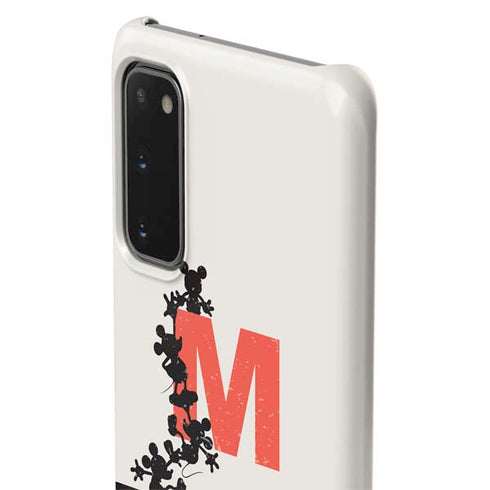 Disney Mickey Mouse Stacked Silhouette Split Galaxy S20 Lite Case
