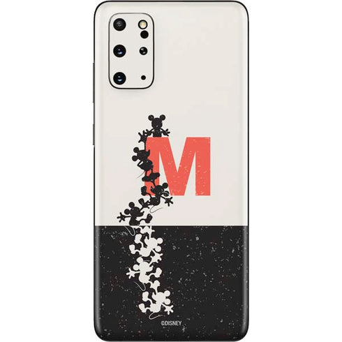 Disney Mickey Mouse Stacked Silhouette Split Galaxy S20 Plus Skin
