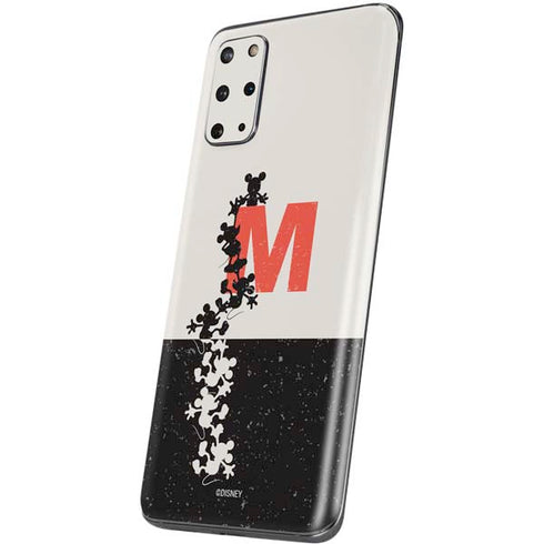 Disney Mickey Mouse Stacked Silhouette Split Galaxy S20 Plus Skin