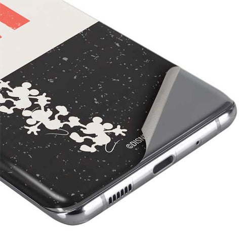 Disney Mickey Mouse Stacked Silhouette Split Galaxy S20 Plus Skin