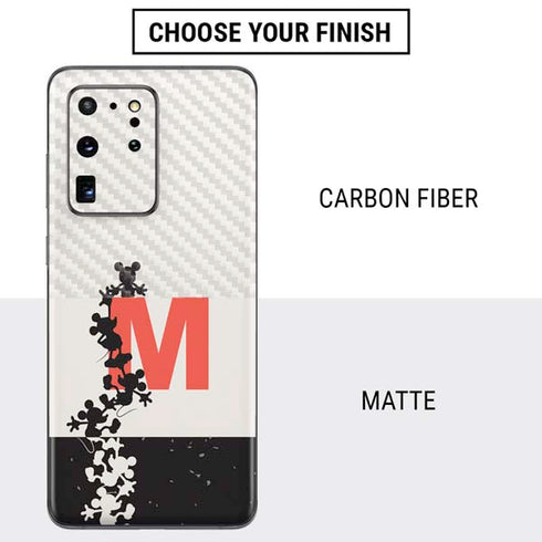 Disney Mickey Mouse Stacked Silhouette Split Galaxy S20 Ultra 5G Skin