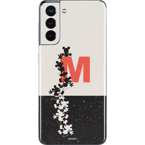 Disney Mickey Mouse Stacked Silhouette Split Galaxy S21 5G Skin