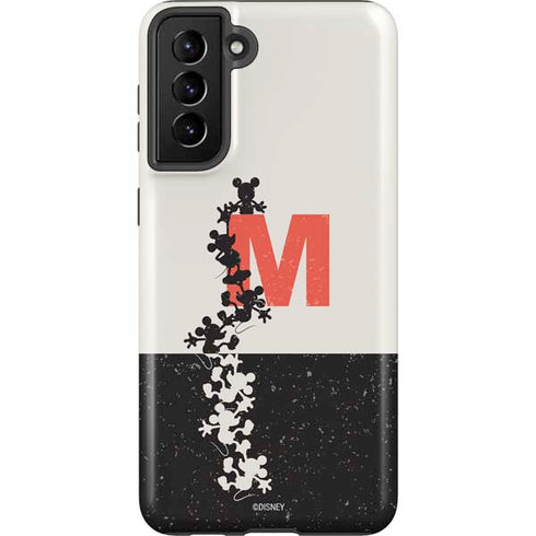 Disney Mickey Mouse Stacked Silhouette Split Galaxy S21 Plus 5G Pro Case