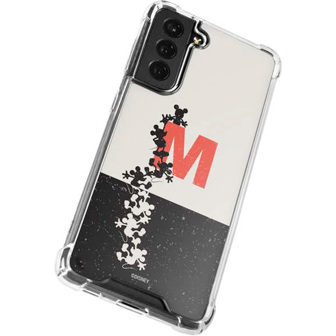 Disney Mickey Mouse Stacked Silhouette Split Galaxy S22 Clear Case
