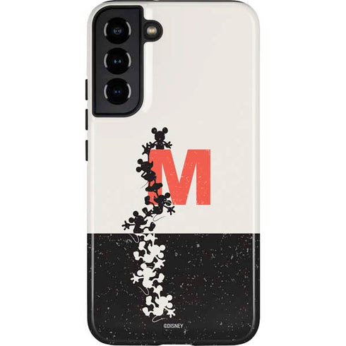 Disney Mickey Mouse Stacked Silhouette Split Galaxy S22 Plus Pro Case