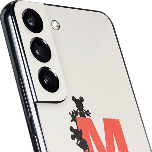 Disney Mickey Mouse Stacked Silhouette Split Galaxy S22 Skin