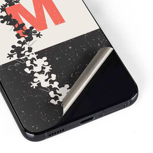 Disney Mickey Mouse Stacked Silhouette Split Galaxy S22 Skin