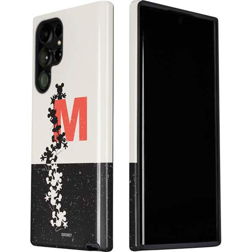 Disney Mickey Mouse Stacked Silhouette Split Galaxy S22 Ultra Pro Case