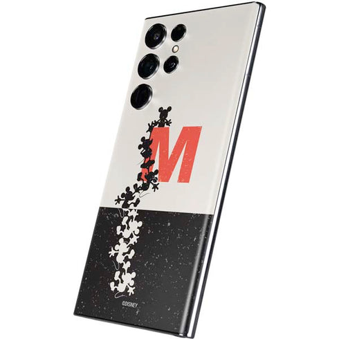 Disney Mickey Mouse Stacked Silhouette Split Galaxy S22 Ultra Skin