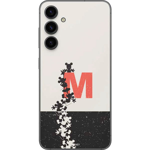 Disney Mickey Mouse Stacked Silhouette Split Galaxy S23 FE Skin