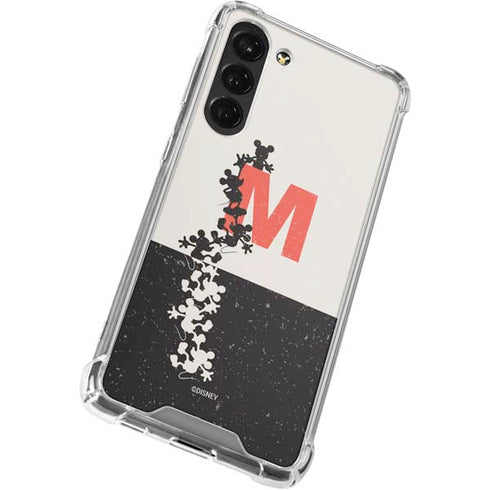 Disney Mickey Mouse Stacked Silhouette Split Galaxy S23 Plus Clear Case