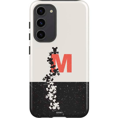 Disney Mickey Mouse Stacked Silhouette Split Galaxy S23 Plus Pro Case