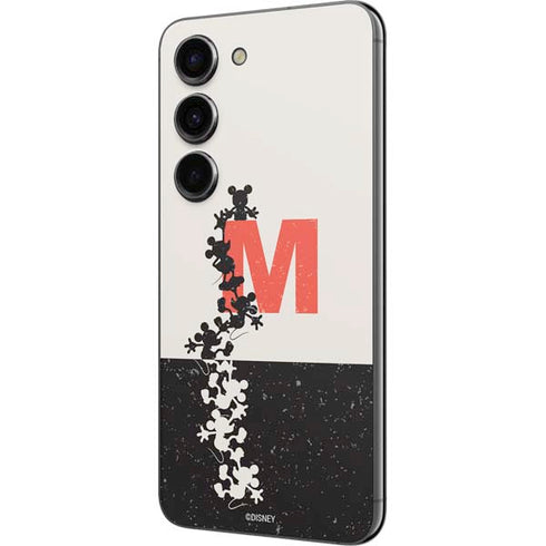 Disney Mickey Mouse Stacked Silhouette Split Galaxy S23 Skin