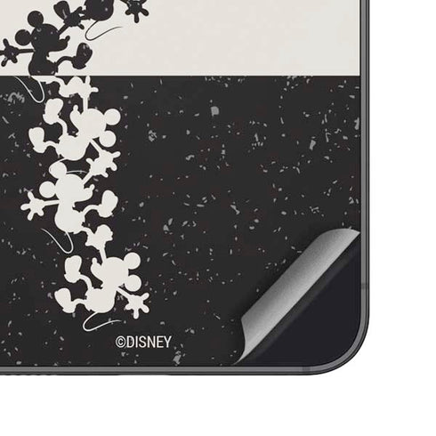 Disney Mickey Mouse Stacked Silhouette Split Galaxy S23 Skin