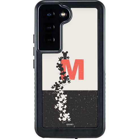 Disney Mickey Mouse Stacked Silhouette Split Galaxy S23 Waterproof Case