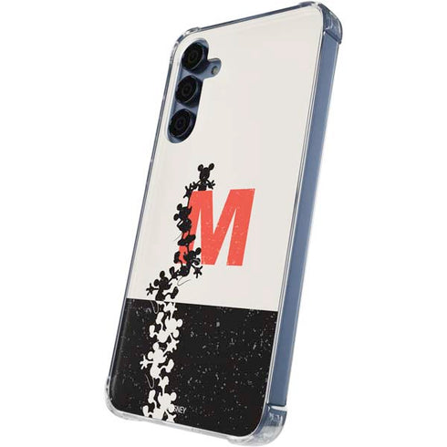 Disney Mickey Mouse Stacked Silhouette Split Galaxy S24 Clear Case