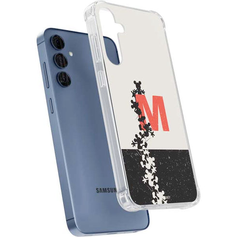 Disney Mickey Mouse Stacked Silhouette Split Galaxy S24 Clear Case