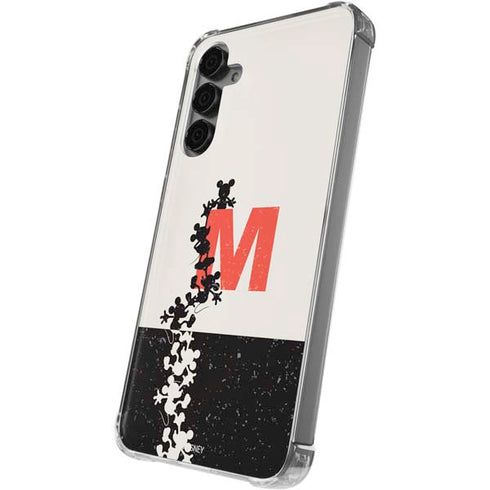 Disney Mickey Mouse Stacked Silhouette Split Galaxy S24 Plus Clear Case