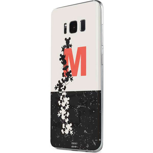 Disney Mickey Mouse Stacked Silhouette Split Galaxy S8 Skin