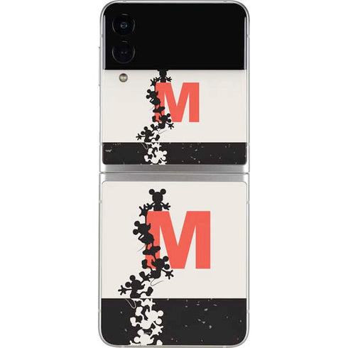 Disney Mickey Mouse Stacked Silhouette Split Galaxy Z Flip3 5G Skin
