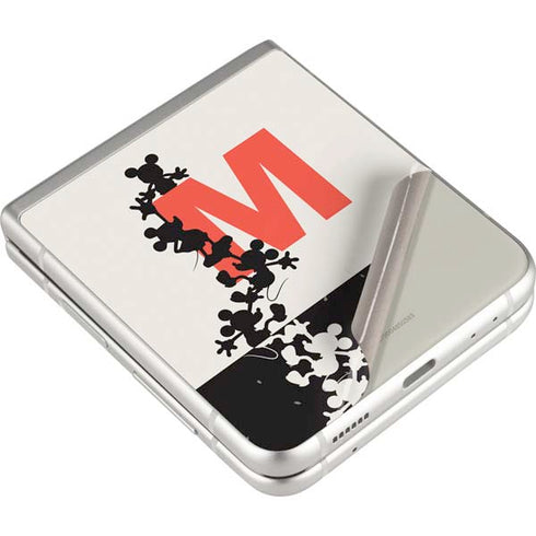 Disney Mickey Mouse Stacked Silhouette Split Galaxy Z Flip3 5G Skin