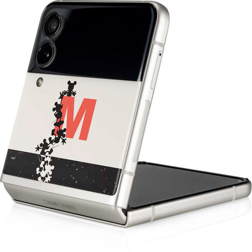 Disney Mickey Mouse Stacked Silhouette Split Galaxy Z Flip4 5G Skin