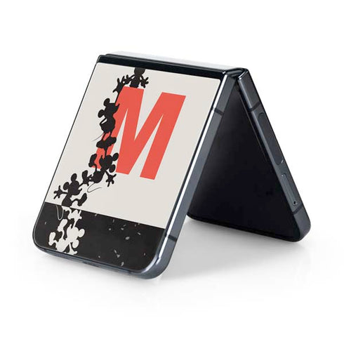 Disney Mickey Mouse Stacked Silhouette Split Galaxy Z Flip5 5G Skin