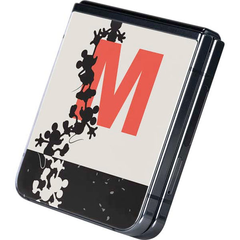 Disney Mickey Mouse Stacked Silhouette Split Galaxy Z Flip5 5G Skin