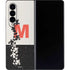 Disney Mickey Mouse Stacked Silhouette Split Galaxy Z Fold4 5G Skin