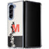 Disney Mickey Mouse Stacked Silhouette Split Galaxy Z Fold5 5G Clear Case