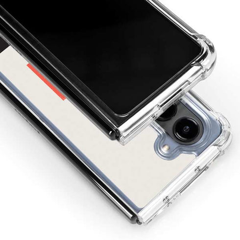 Disney Mickey Mouse Stacked Silhouette Split Galaxy Z Fold5 5G Clear Case