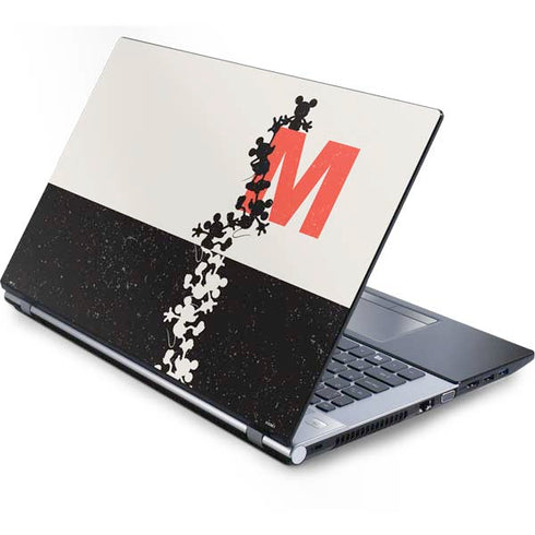 Disney Mickey Mouse Stacked Silhouette Split Generic Laptop Skin