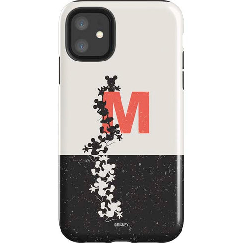 Disney Mickey Mouse Stacked Silhouette Split iPhone 11 Impact Case