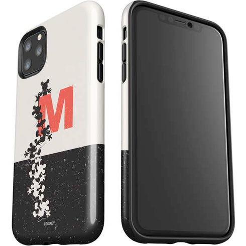 Disney Mickey Mouse Stacked Silhouette Split iPhone 11 Pro Max Impact Case