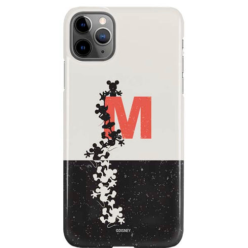 Disney Mickey Mouse Stacked Silhouette Split iPhone 11 Pro Max Lite Case