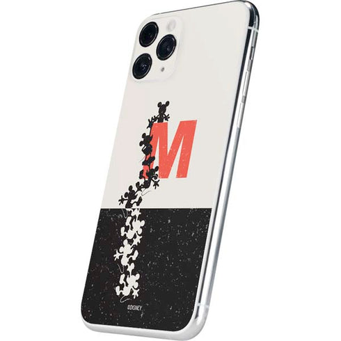 Disney Mickey Mouse Stacked Silhouette Split iPhone 11 Pro Skin