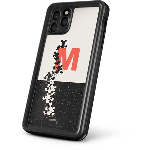 Disney Mickey Mouse Stacked Silhouette Split iPhone 11 Pro Waterproof Case