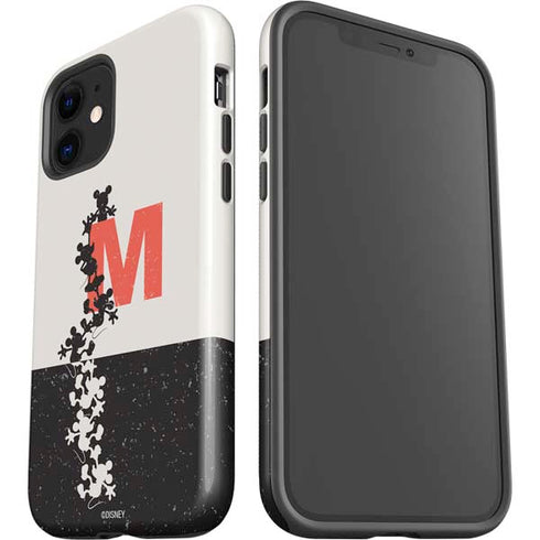 Disney Mickey Mouse Stacked Silhouette Split iPhone 12 Impact Case